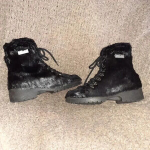 HARRICANA-Vintage Apres-Ski Ecoluxe Recycled Beaver/Muskrat Boots-Sz 6-Excellent